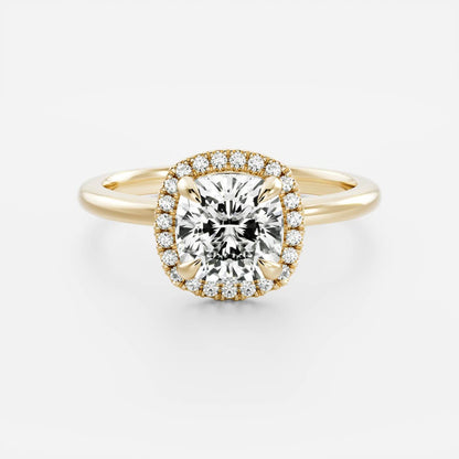 Marquise Cut Cluster Styled Lab Grown Diamond Engagement Ring