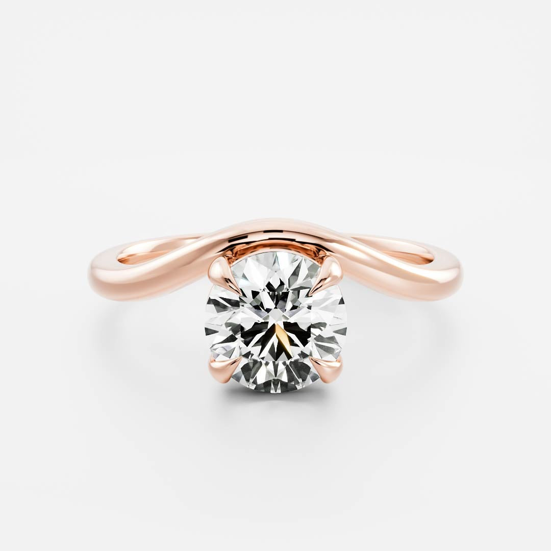 Marquise Cut Cluster Styled Lab Grown Diamond Engagement Ring