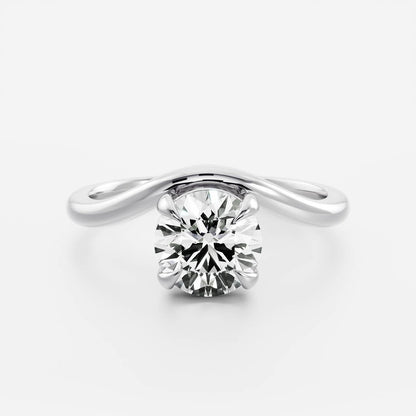 Marquise Cut Cluster Styled Lab Grown Diamond Engagement Ring