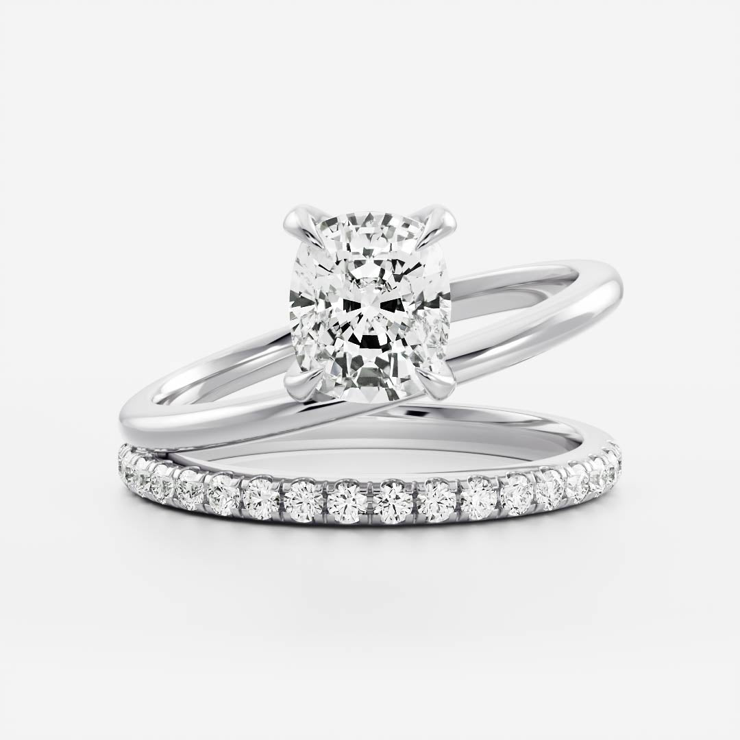 Marquise Cut Cluster Styled Lab Grown Diamond Engagement Ring
