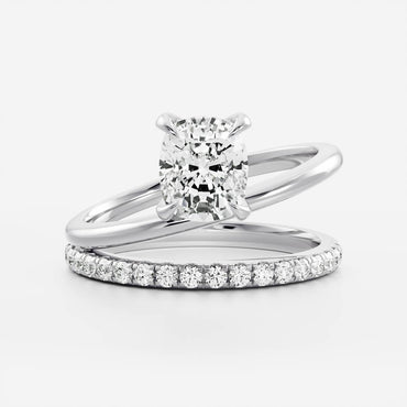Marquise Cut Cluster Styled Lab Grown Diamond Engagement Ring