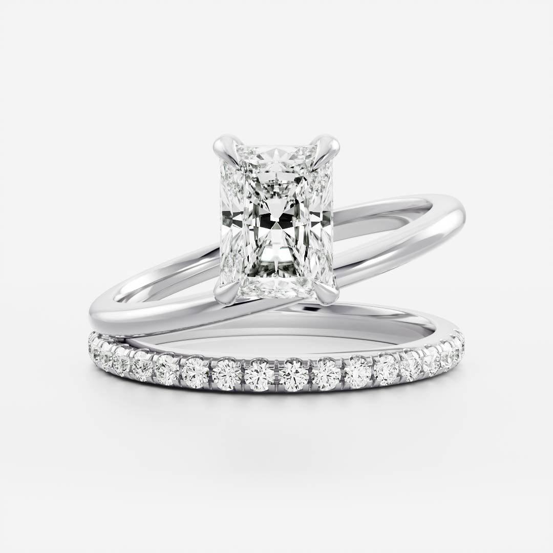 Marquise Cut Cluster Styled Lab Grown Diamond Engagement Ring