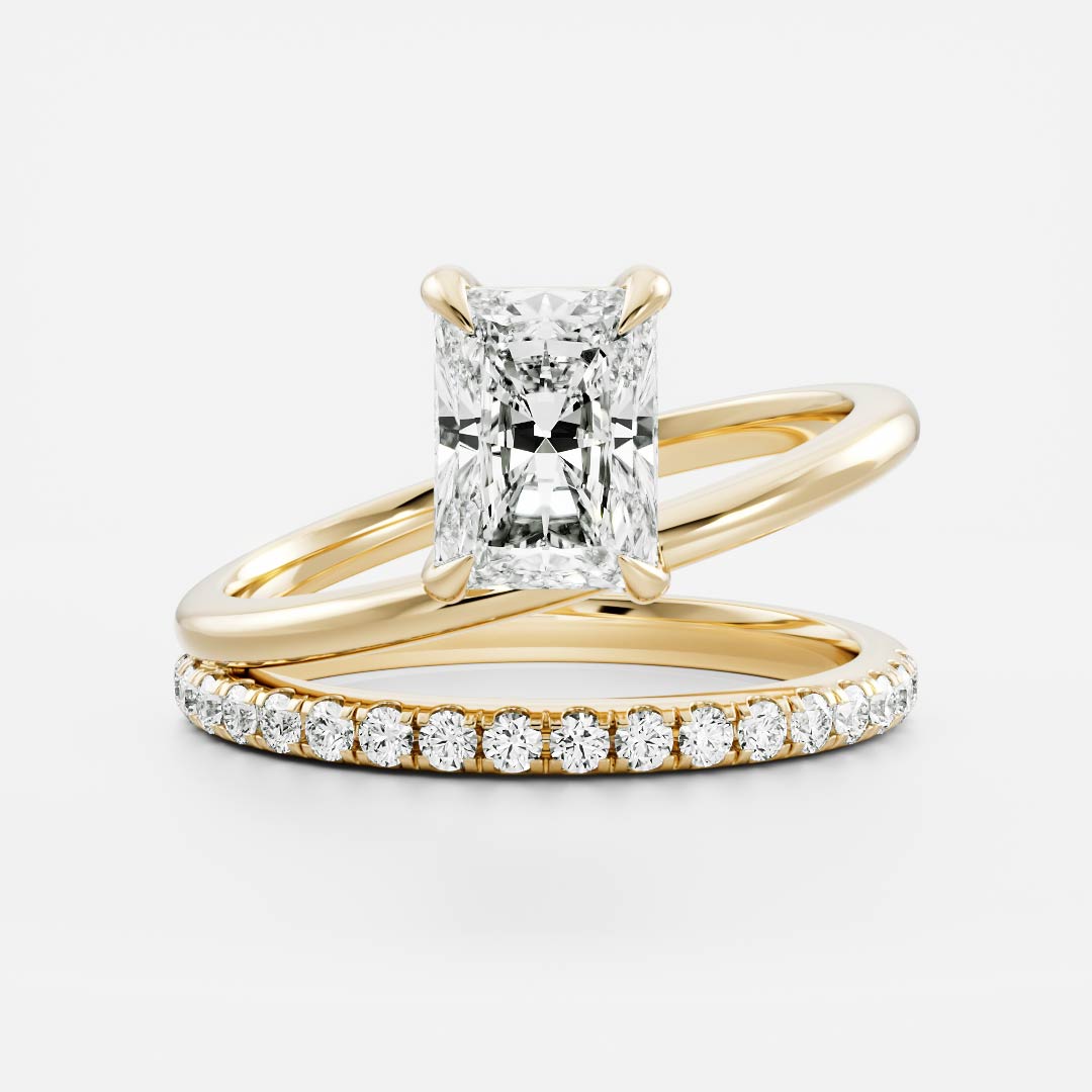Marquise Cut Cluster Styled Lab Grown Diamond Engagement Ring