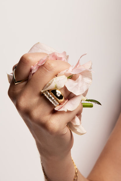 0.25 TCW Round Shaped Half Eternity Lab Grown Diamond Wedding Band