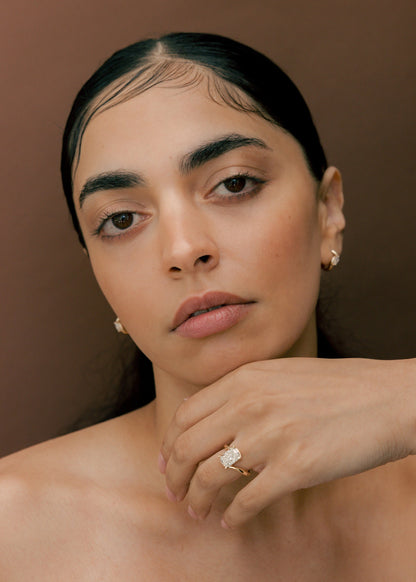 2.5 CT Elongated Cushion Cut Solitaire Rapture Lab Grown Engagement Ring