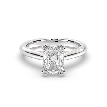 Marquise Shaped Three Stone Lab Grown Diamond Engagement Ring