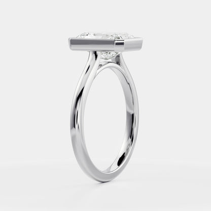 Marquise Cut Cluster Styled Lab Grown Diamond Engagement Ring