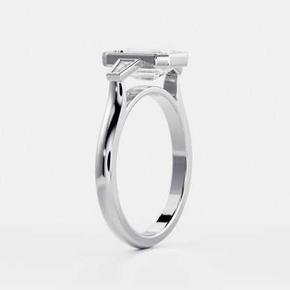 Marquise Cut Cluster Styled Lab Grown Diamond Engagement Ring