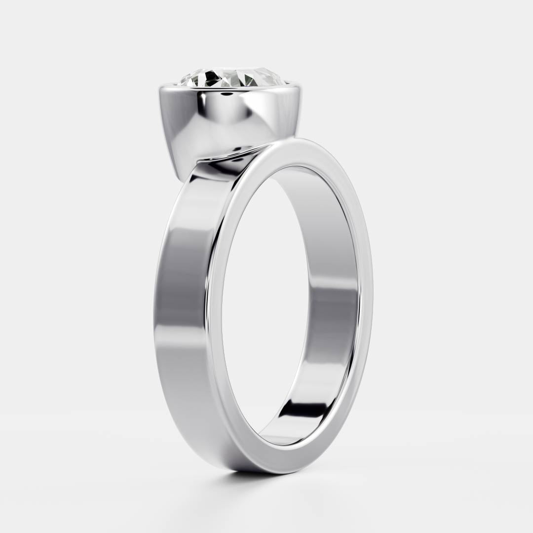 Marquise Cut Cluster Styled Lab Grown Diamond Engagement Ring