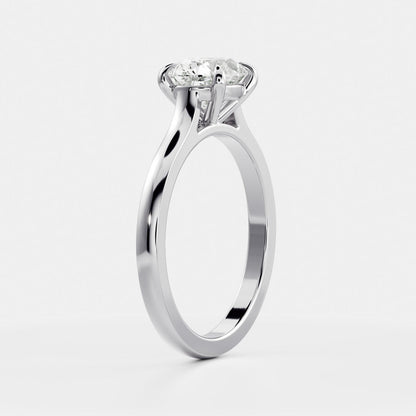 Marquise Cut Cluster Styled Lab Grown Diamond Engagement Ring