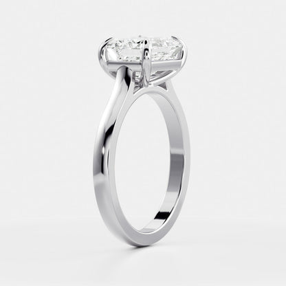 Marquise Cut Cluster Styled Lab Grown Diamond Engagement Ring