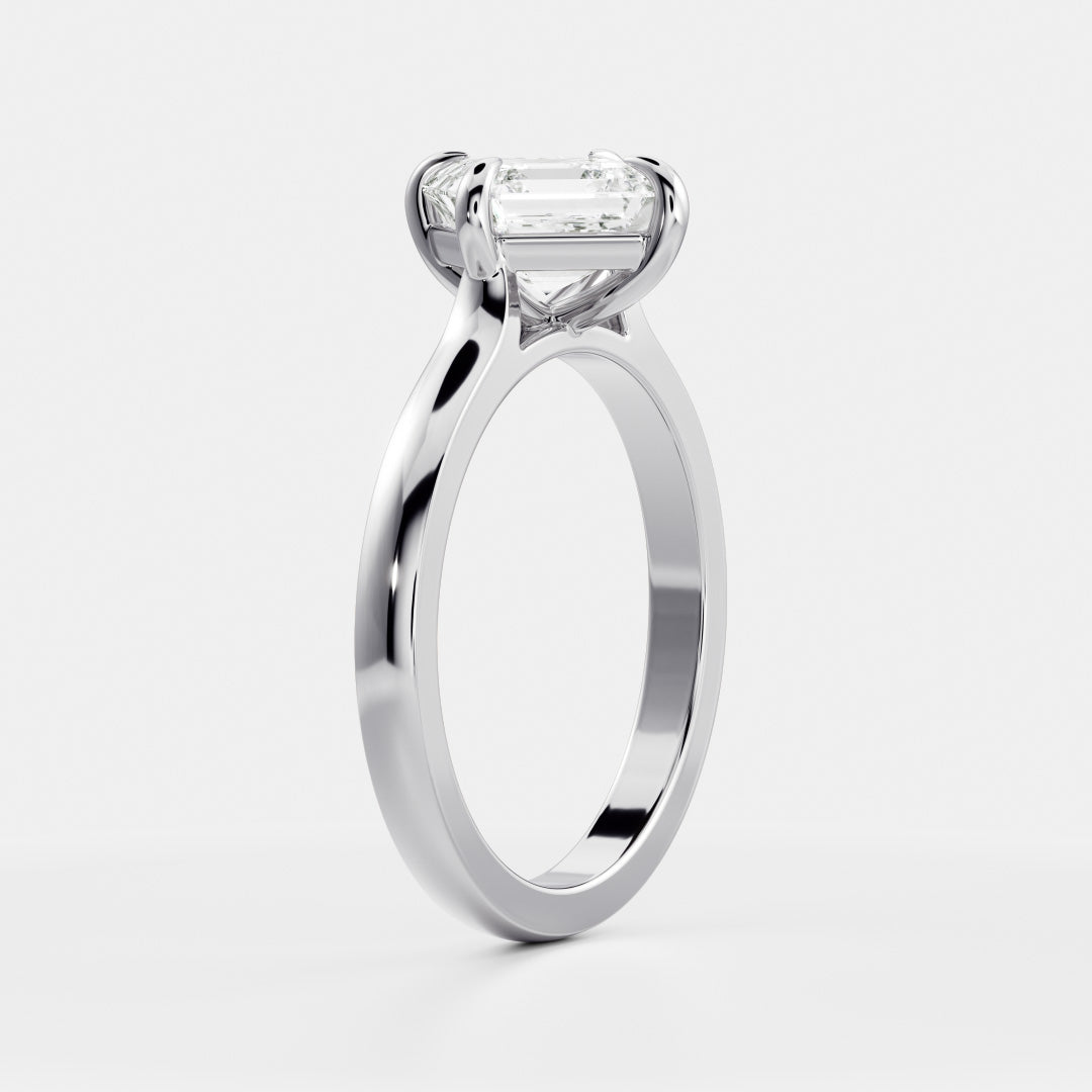 Marquise Cut Cluster Styled Lab Grown Diamond Engagement Ring