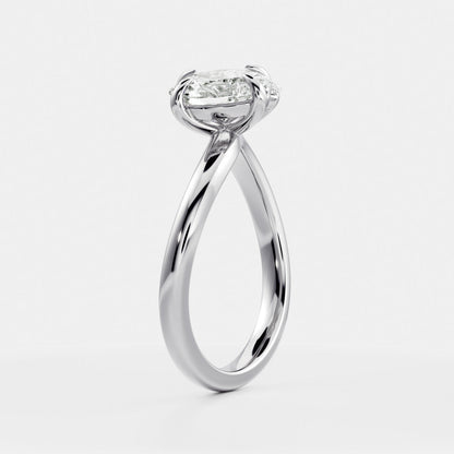 Marquise Cut Cluster Styled Lab Grown Diamond Engagement Ring