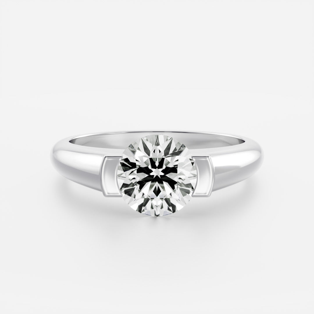Marquise Cut Cluster Styled Lab Grown Diamond Engagement Ring