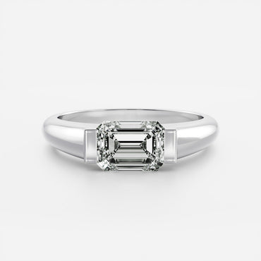 Marquise Cut Cluster Styled Lab Grown Diamond Engagement Ring
