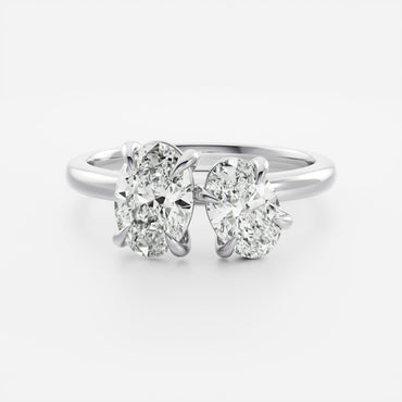 Marquise Cut Cluster Styled Lab Grown Diamond Engagement Ring