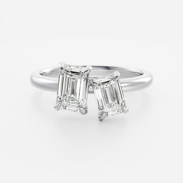 Marquise Cut Cluster Styled Lab Grown Diamond Engagement Ring