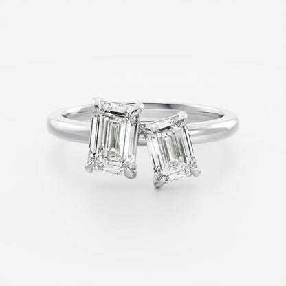 Marquise Cut Cluster Styled Lab Grown Diamond Engagement Ring