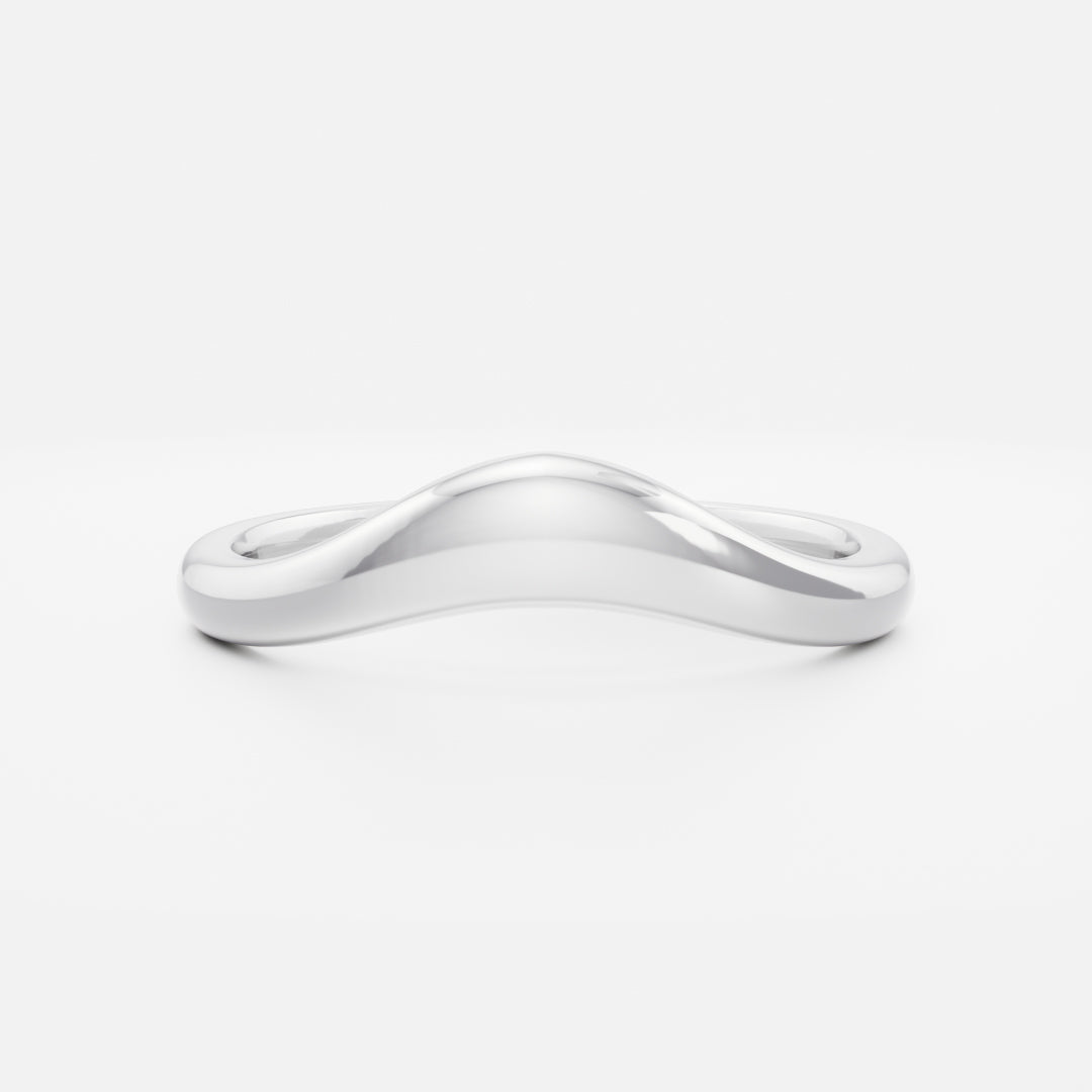 0.25 TCW Round Shaped Half Eternity Lab Grown Diamond Wedding Band
