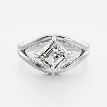 Marquise Cut Cluster Styled Lab Grown Diamond Engagement Ring