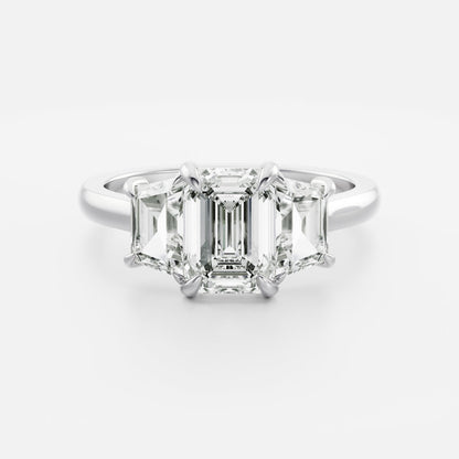 Marquise Cut Cluster Styled Lab Grown Diamond Engagement Ring