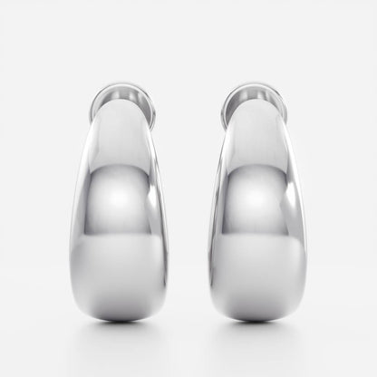 Statement Hoop Earrings in Gold