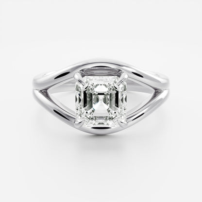 Marquise Cut Cluster Styled Lab Grown Diamond Engagement Ring