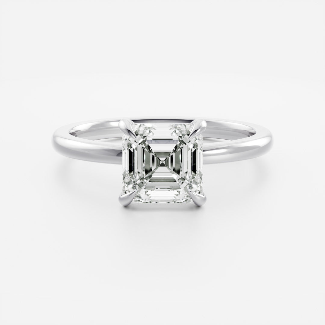 Marquise Cut Cluster Styled Lab Grown Diamond Engagement Ring