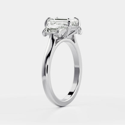 Marquise Cut Cluster Styled Lab Grown Diamond Engagement Ring