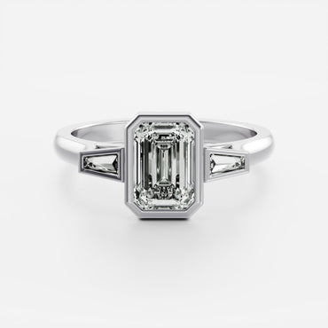Marquise Cut Cluster Styled Lab Grown Diamond Engagement Ring