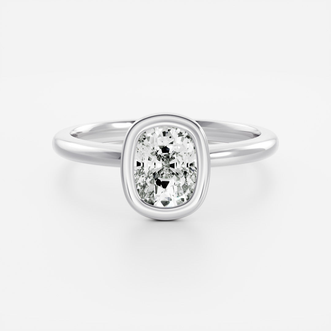 Marquise Cut Cluster Styled Lab Grown Diamond Engagement Ring
