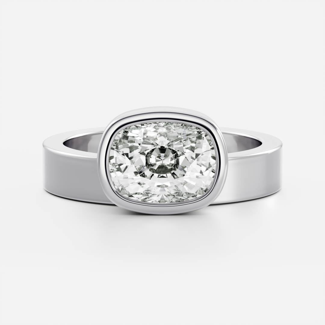 Marquise Cut Cluster Styled Lab Grown Diamond Engagement Ring