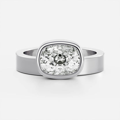 Marquise Cut Cluster Styled Lab Grown Diamond Engagement Ring