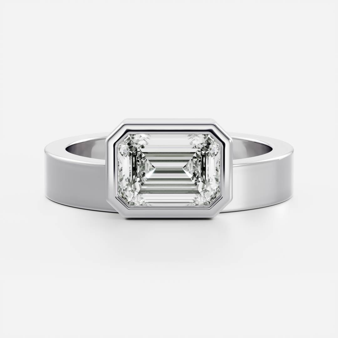 Marquise Cut Cluster Styled Lab Grown Diamond Engagement Ring