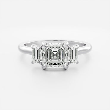 Marquise Cut Cluster Styled Lab Grown Diamond Engagement Ring