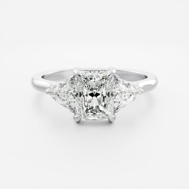 Marquise Cut Cluster Styled Lab Grown Diamond Engagement Ring