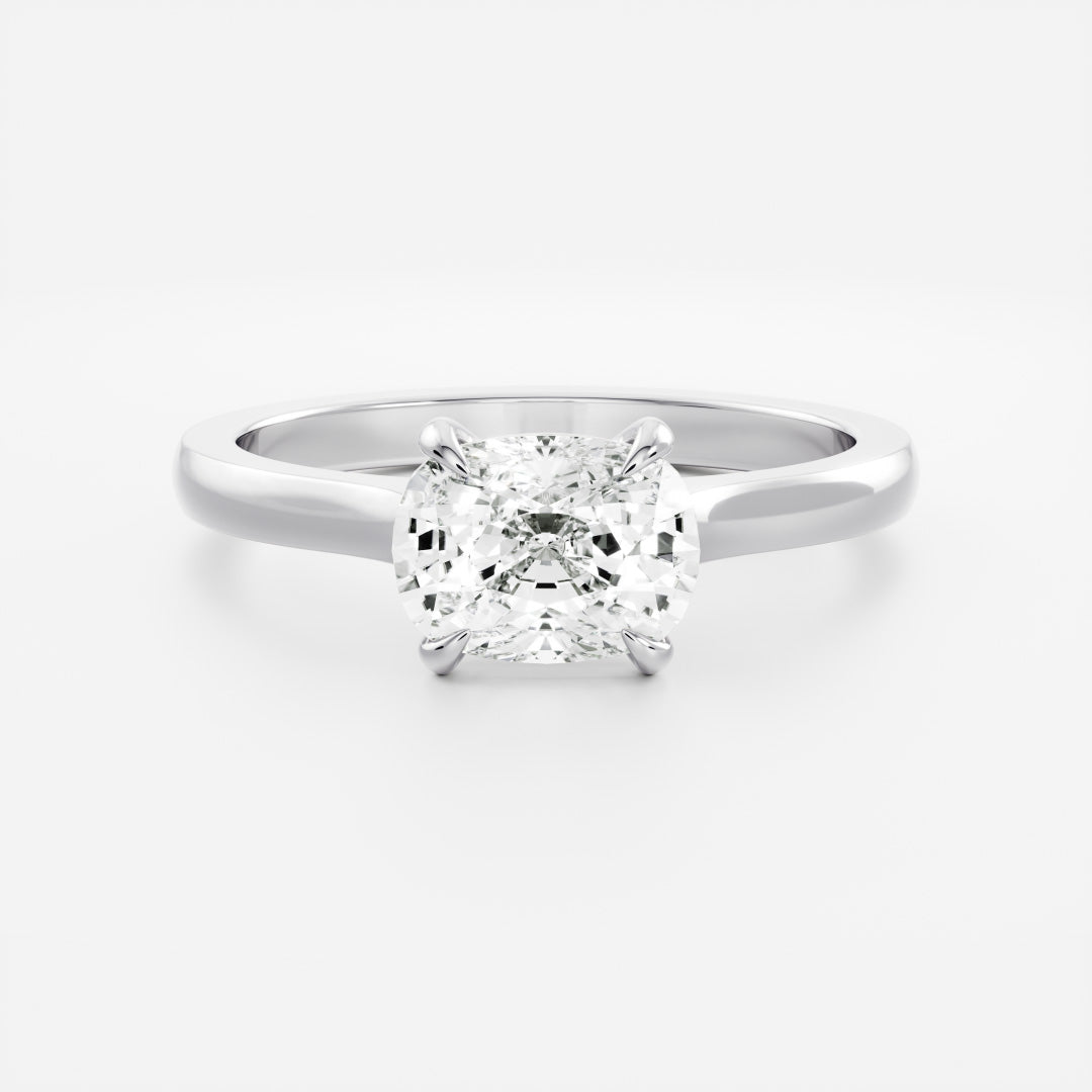 Marquise Cut Cluster Styled Lab Grown Diamond Engagement Ring