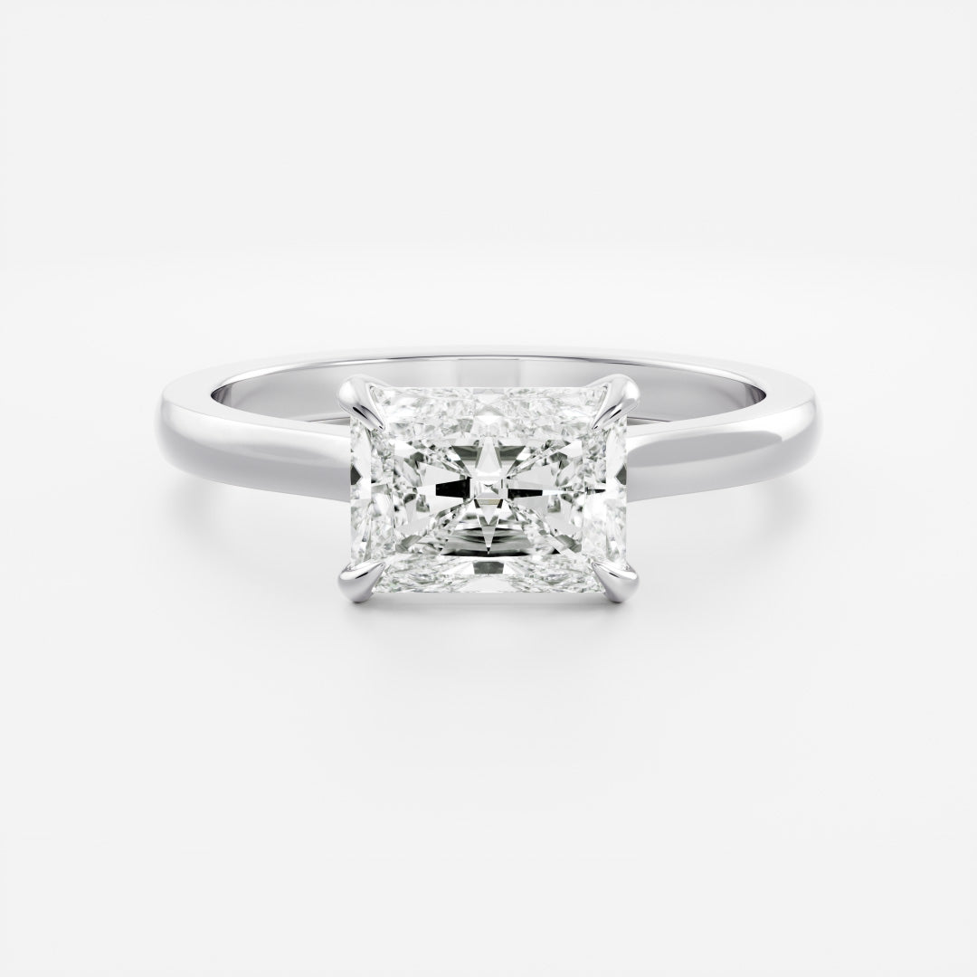 Marquise Cut Cluster Styled Lab Grown Diamond Engagement Ring