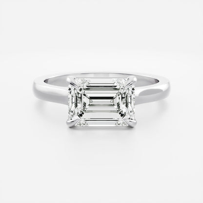 Marquise Cut Cluster Styled Lab Grown Diamond Engagement Ring