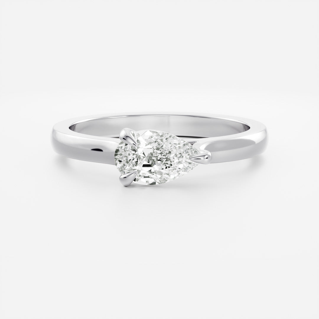Marquise Cut Cluster Styled Lab Grown Diamond Engagement Ring