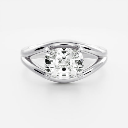 Marquise Cut Cluster Styled Lab Grown Diamond Engagement Ring