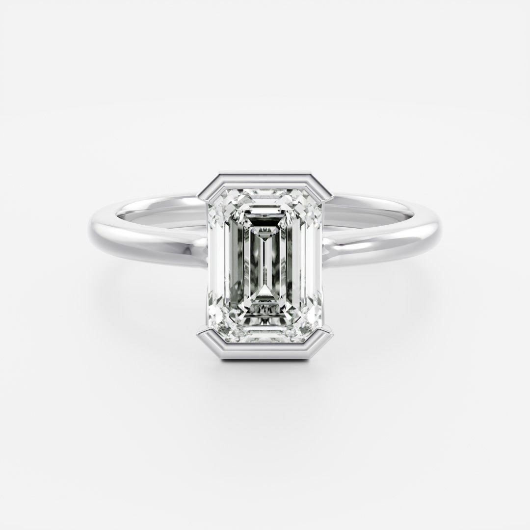 Marquise Cut Cluster Styled Lab Grown Diamond Engagement Ring