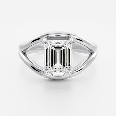 Marquise Cut Cluster Styled Lab Grown Diamond Engagement Ring