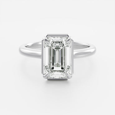 Marquise Cut Cluster Styled Lab Grown Diamond Engagement Ring