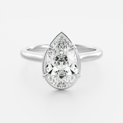 Marquise Cut Cluster Styled Lab Grown Diamond Engagement Ring