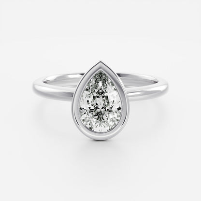 Marquise Cut Cluster Styled Lab Grown Diamond Engagement Ring