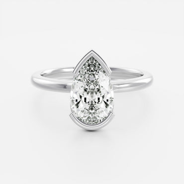 Marquise Cut Cluster Styled Lab Grown Diamond Engagement Ring