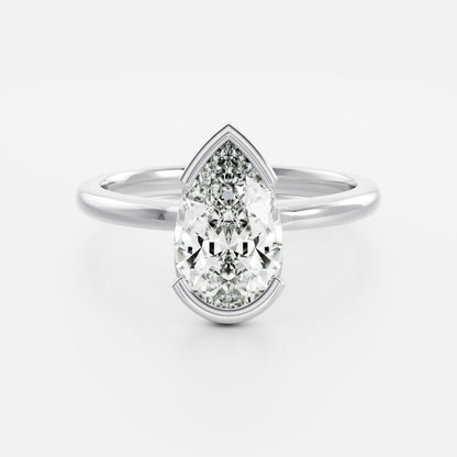 Marquise Cut Cluster Styled Lab Grown Diamond Engagement Ring