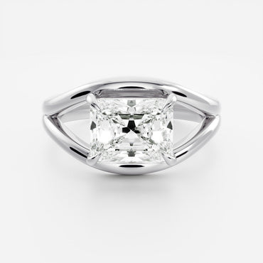 Marquise Cut Cluster Styled Lab Grown Diamond Engagement Ring