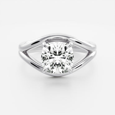 Marquise Cut Cluster Styled Lab Grown Diamond Engagement Ring